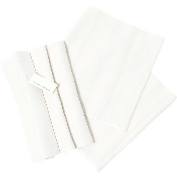 オーガニックコットン ドビー織り布おむつ5枚セット ホワイト