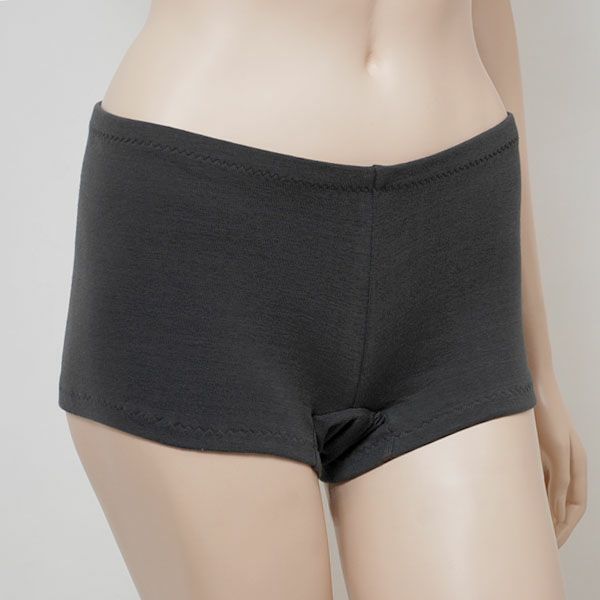 オーガニックコットン 五倍子ショーツ ナチュラルブラック M-L