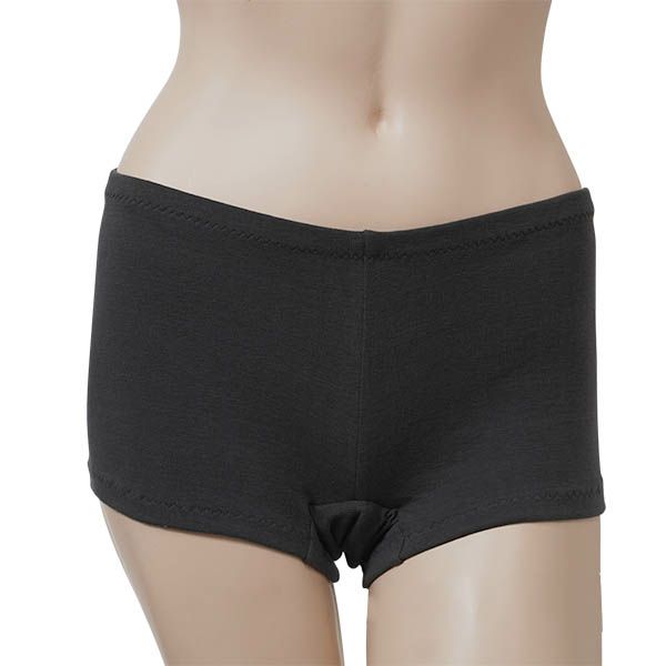 オーガニックコットン 五倍子 サニタリーショーツ ナチュラルブラック M-L