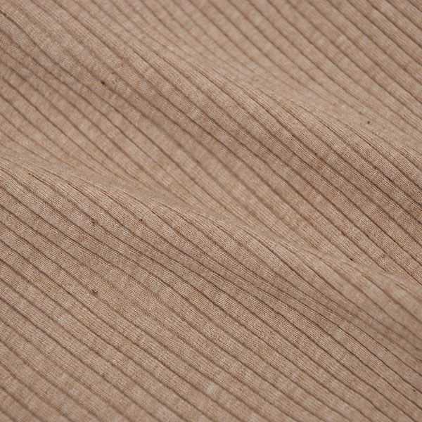 オーガニックコットン マタニティリブ編みパンツ （脇縫いなし）