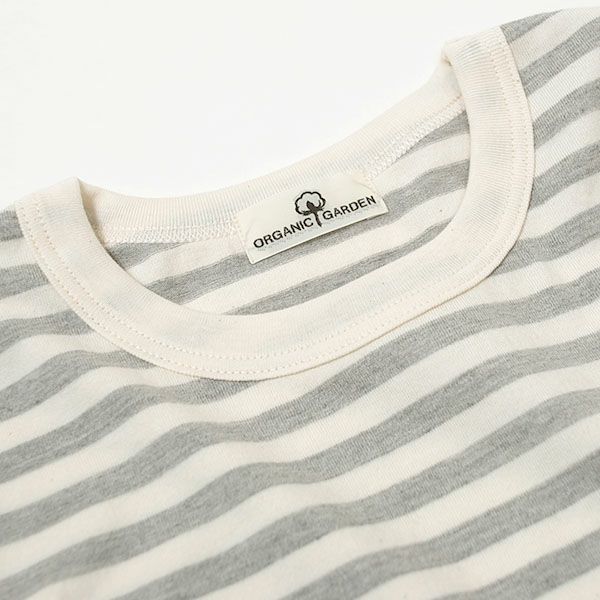 オーガニックコットン 天竺ボーダーパジャマ