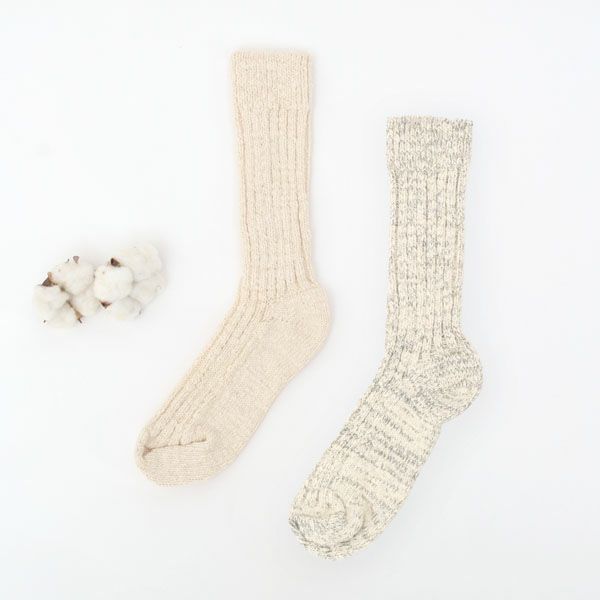 オーガニックコットン ガラボウソックスレギュラー丈