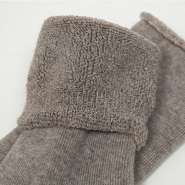 オーガニックコットン ヤク＆スーピマパイルソックス