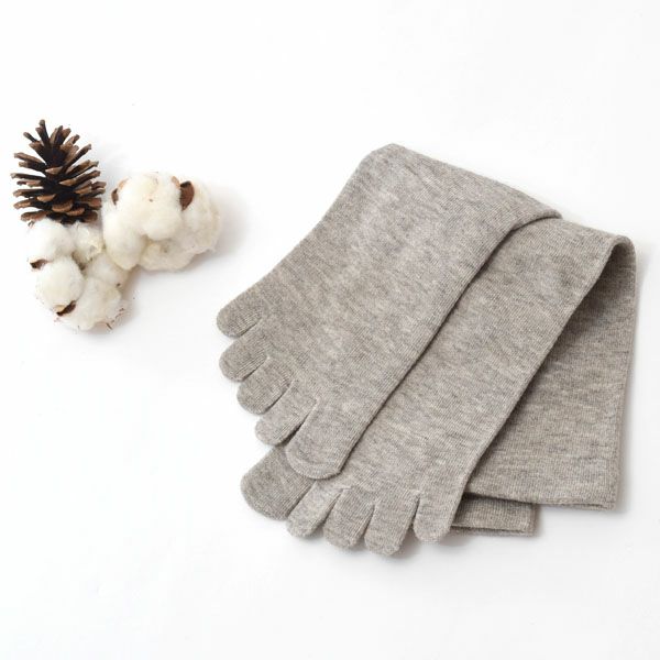 オーガニックコットン ヤク＆スーピマ5本指ソックス