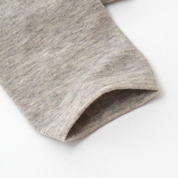 オーガニックコットン ヤク＆スーピマハイソックス モクグレー 22.5-24.5