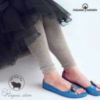 オーガニックコットン ヤク＆スーピマリブスパッツ モクグレー M-L