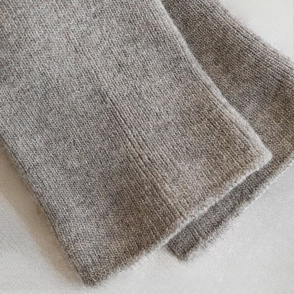 オーガニックコットン ヤク＆スーピマリブスパッツ モクグレー M-L