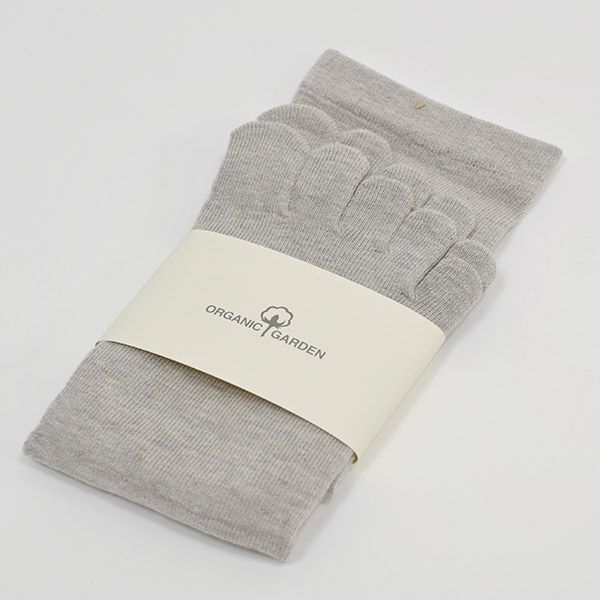 オーガニックコットン 5本指ソックス  レギュラー丈