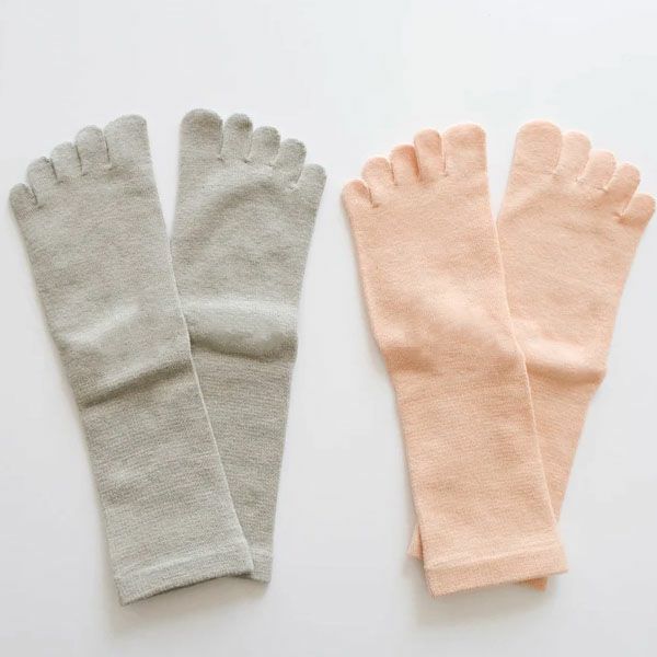 オーガニックコットン 5本指ソックス  レギュラー丈