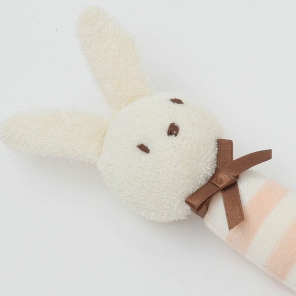 オーガニックコットン スティックガラガラ