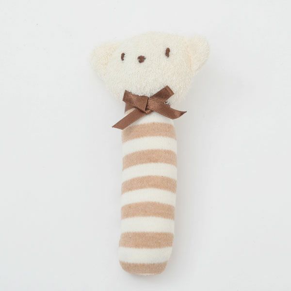 オーガニックコットン スティックガラガラ