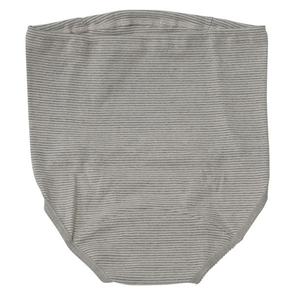 オーガニックコットン マタニティフライス細ボーダーパンツ