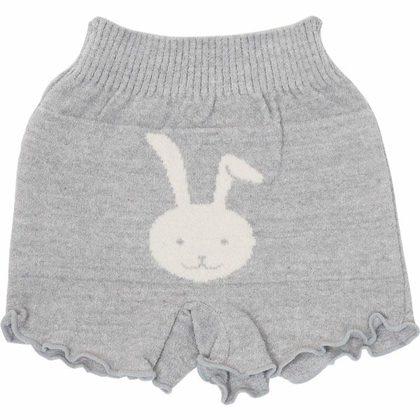 オーガニックコットン うさぎ柄オーバーパンツ