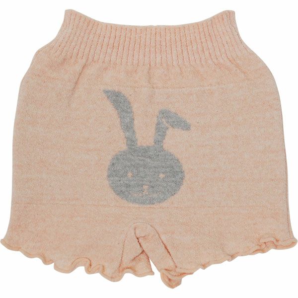 オーガニックコットン うさぎ柄オーバーパンツ