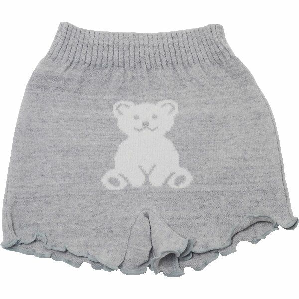 オーガニックコットン くま柄オーバーパンツ