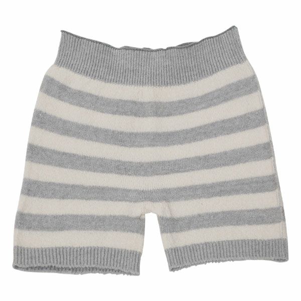 オーガニックコットン ホールガーメント ショートパンツ　ボーダー柄