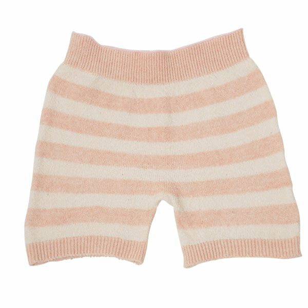 オーガニックコットン ホールガーメント ショートパンツ　ボーダー柄