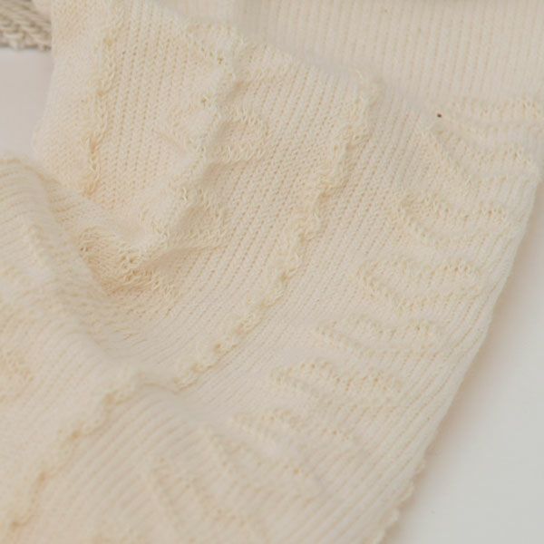 オーガニックコットン ヤクウールロングスパッツ付きスカート グレー 60-90