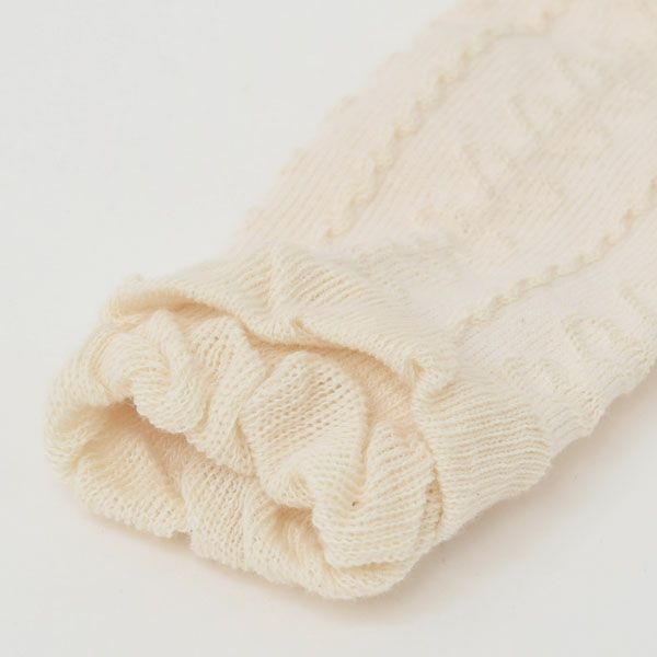 オーガニックコットン ヤクウールロングスパッツ付きスカート グレー 60-90