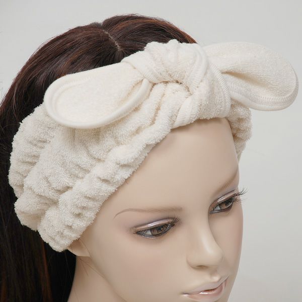 オーガニックコットン リボン付きヘアバンド