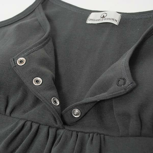 オーガニックコットン マタニティ パット付きミニ丈キャミドレス