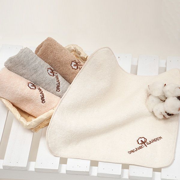 オーガニックコットン ミニタオルハンカチ 彩土染め