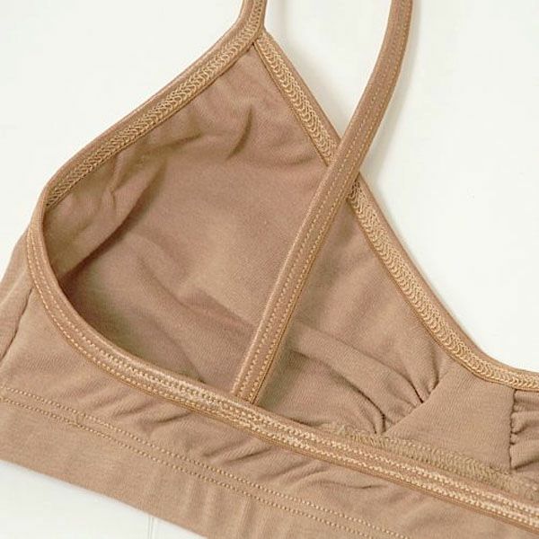 オーガニックコットン ギャザードブラ