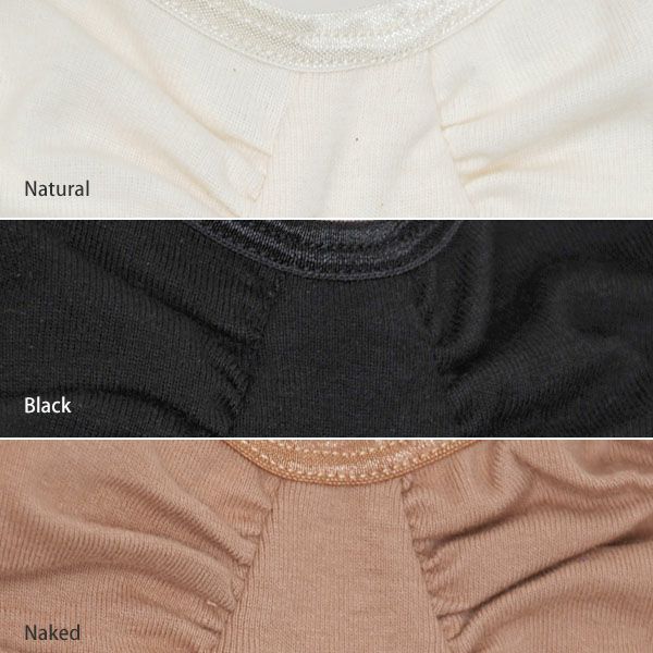 オーガニックコットン ギャザードブラ