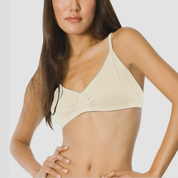 オーガニックコットン ギャザードブラ