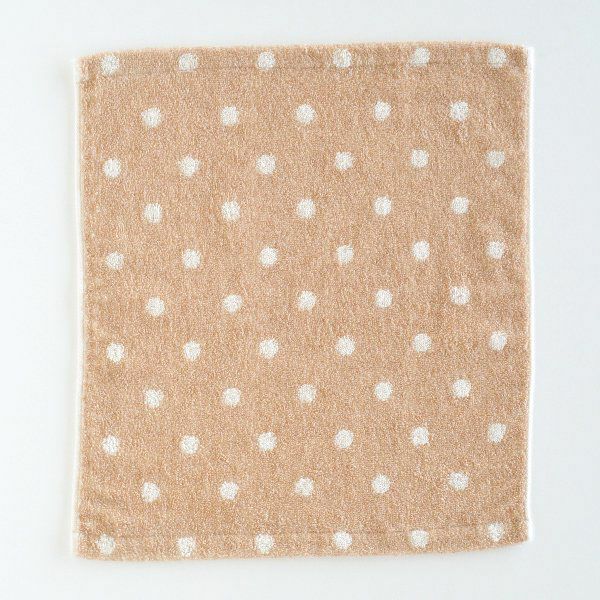 オーガニックコットン ドット ウォッシュタオル 33×36