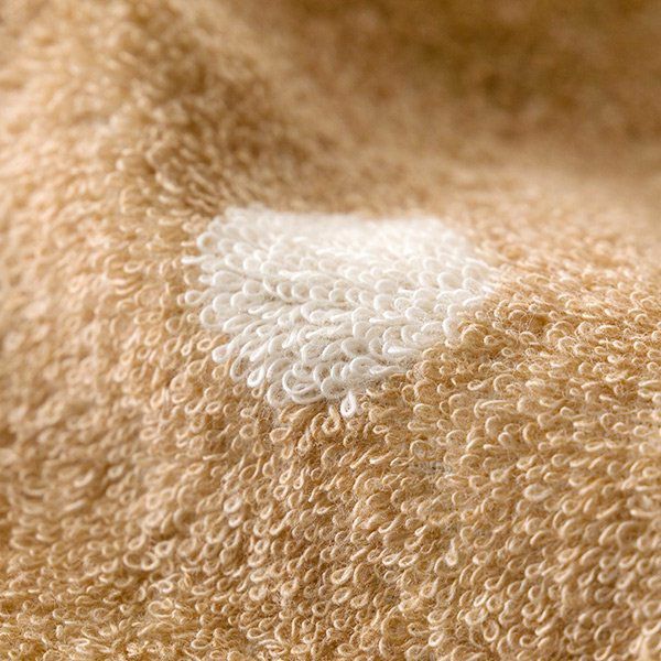 オーガニックコットン ドット フェイスタオル 33×80