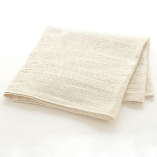 オーガニックコットン リネンガーゼ バスタオル リネンナチュラル 50×140
