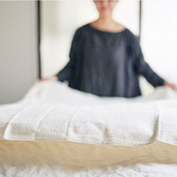 オーガニックコットン プレーンタオルシーツ きなり