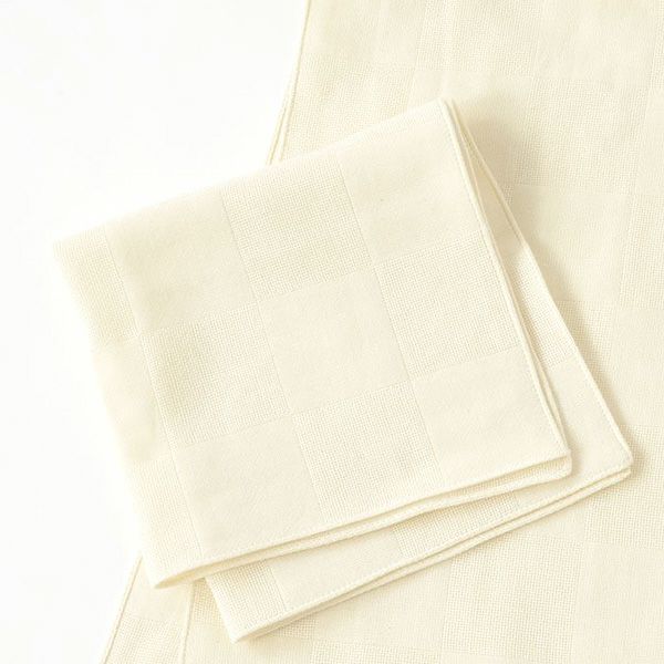 オーガニックコットン ガーゼハンカチ きなり