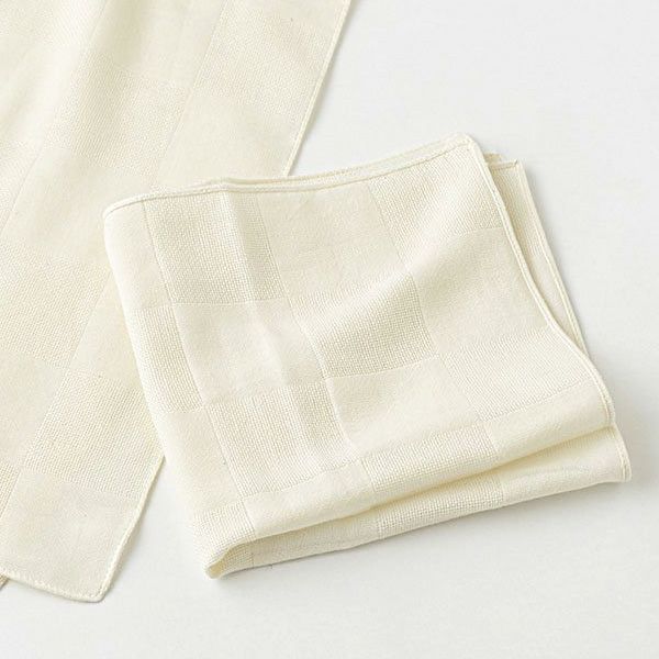 オーガニックコットン ガーゼハンカチ きなり