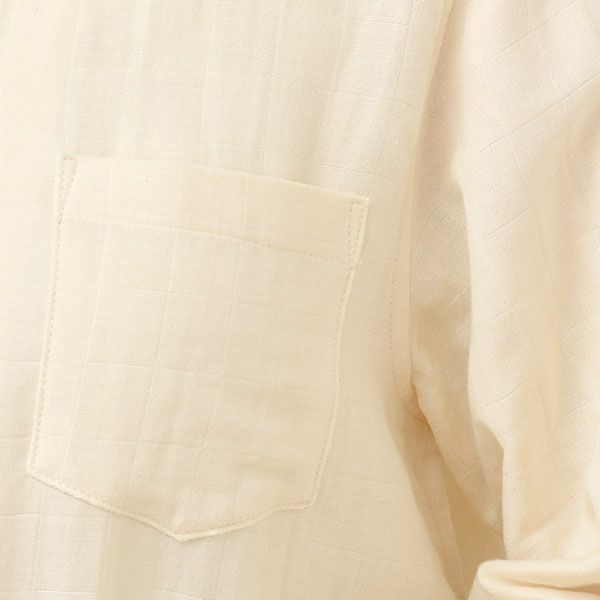 オーガニックコットン メンズ2重ガーゼパジャマ