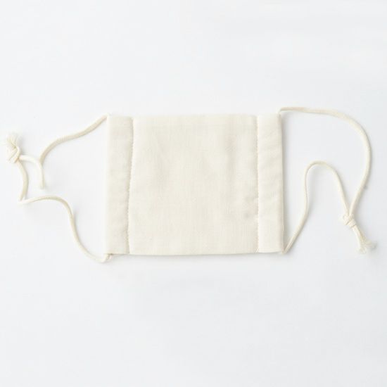 オーガニックコットン 布マスク きなり L