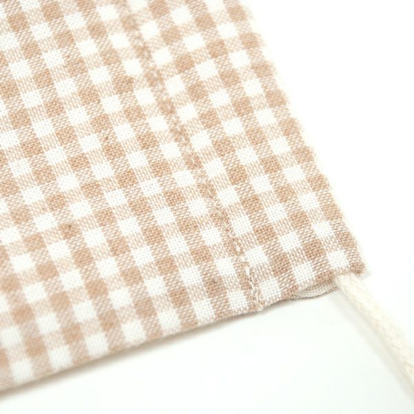 オーガニックコットン 布マスク チェック M