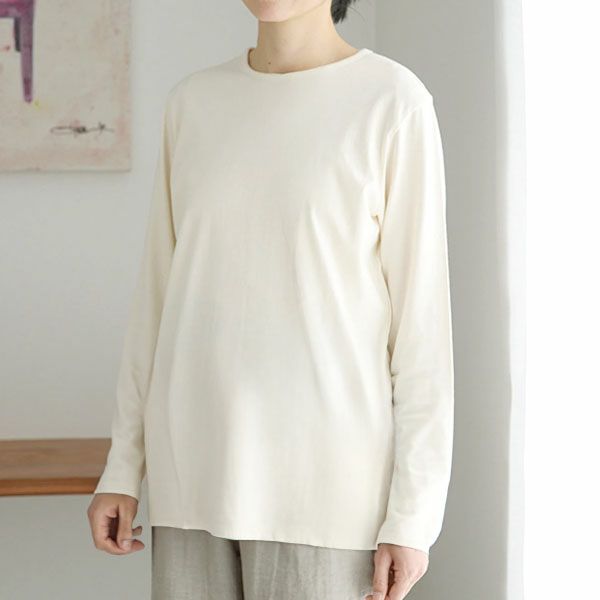 オーガニックコットン 20天竺長袖Tシャツ