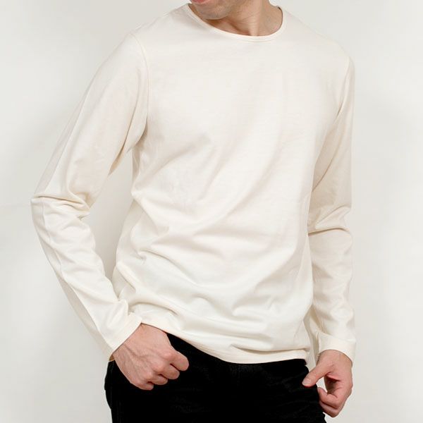オーガニックコットン 20天竺長袖Tシャツ