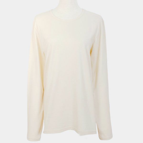 オーガニックコットン 20天竺長袖Tシャツ