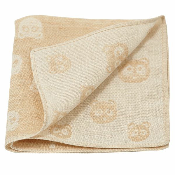 オーガニックコットン＆笹ガーゼハンカチ