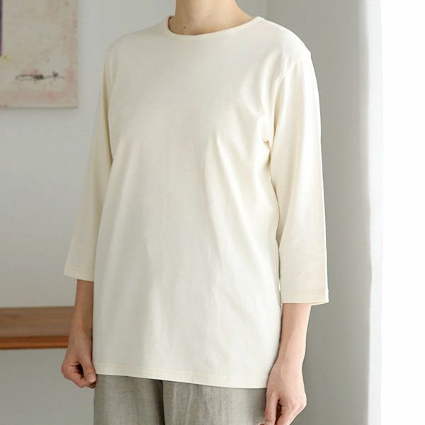 オーガニックコットン 源さんの天竺シャツ（7分袖）