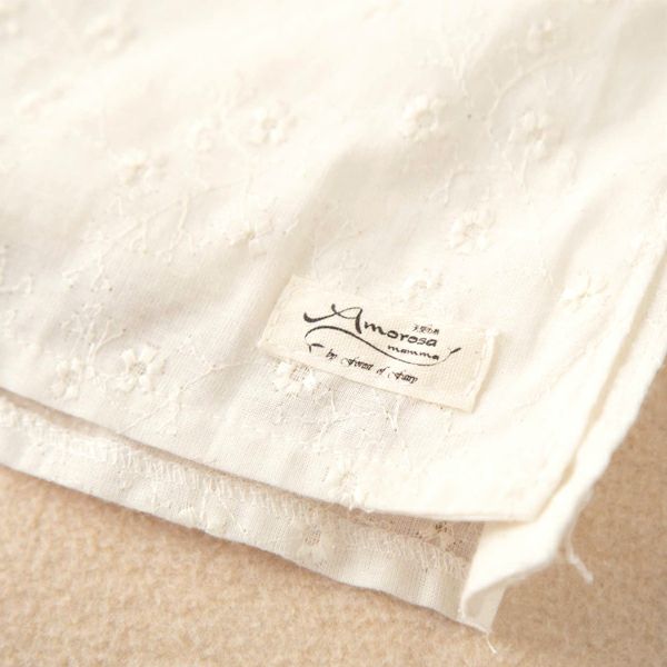 オーガニックコットン 花柄ガーゼ 多機能授乳ケープ ナチュラル