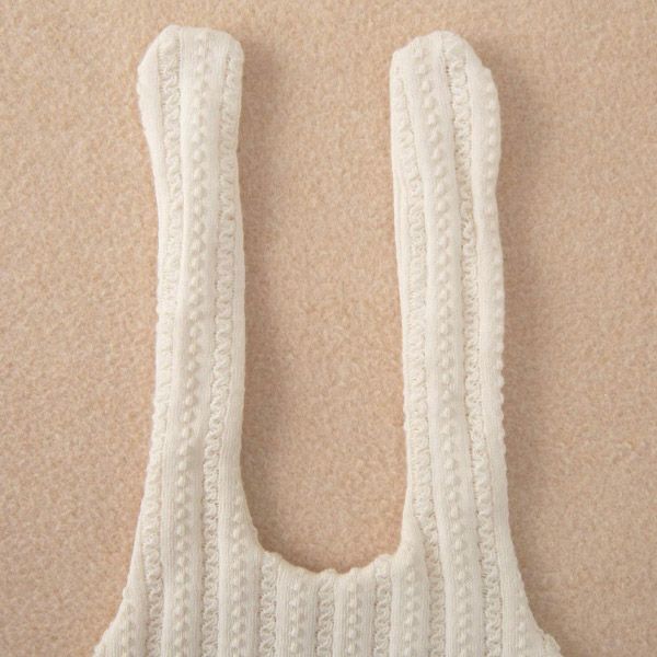 オーガニックコットン ベビー【手編みモチーフ】レーシーニットのフード