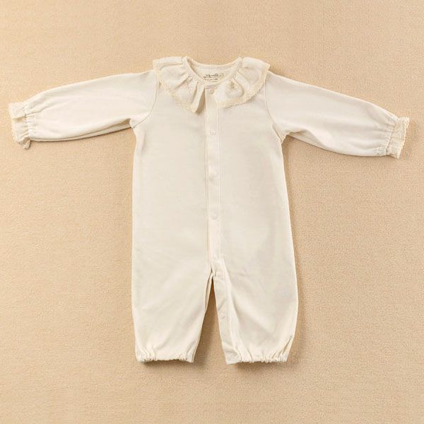 オーガニックコットン ベビー【クラシカルレース】セレモニードレスセット