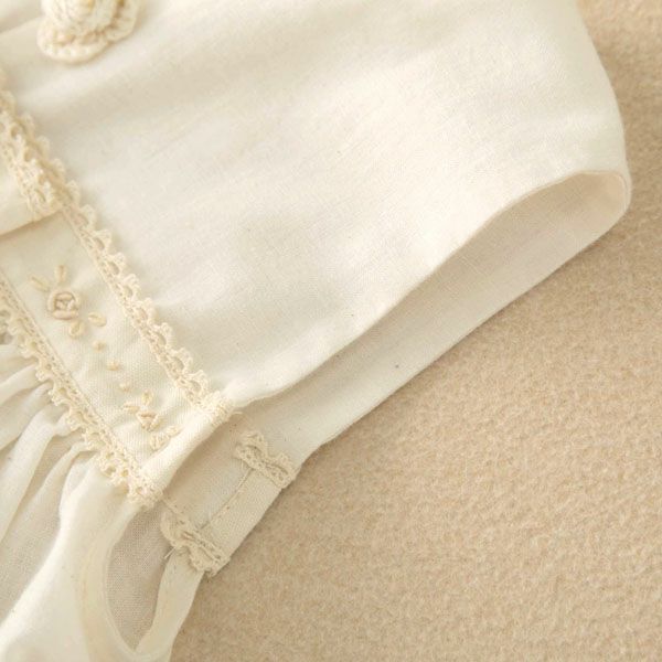 オーガニックコットン ベビー【クラシカルレース】セレモニードレスセット