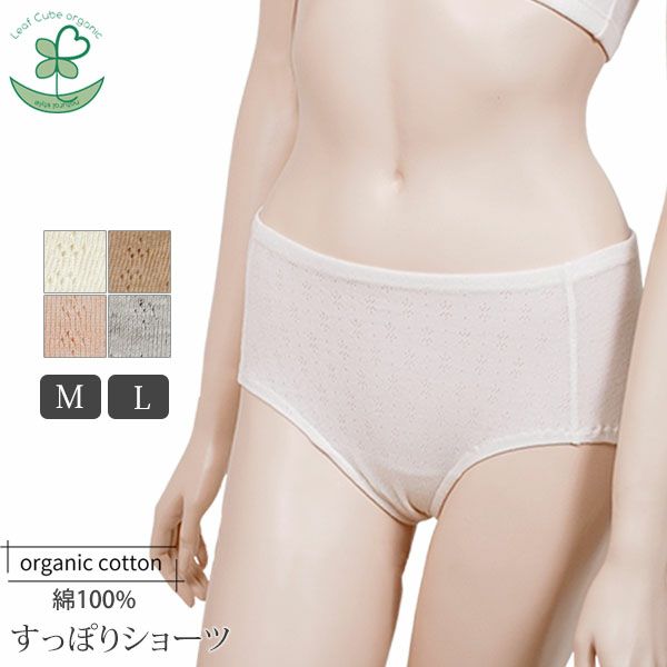 オーガニックコットン【ハニーヴァモ】すっぽりショーツ