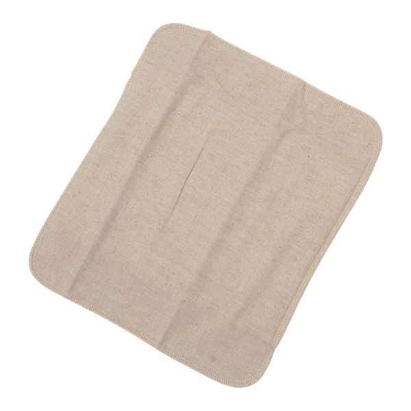 オーガニックコットン 三つ折り布ナプキン 厚手起毛 茶