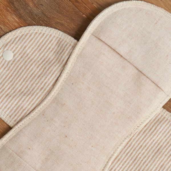 オーガニックコットン ポケット付布ナプキン昼用 ボーダー